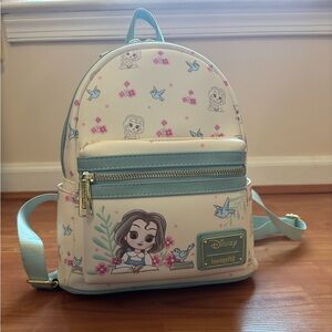 Disney Belle Reading Loungefly mini backpack